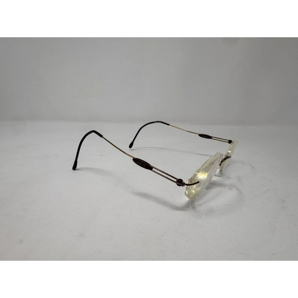 Silhouette M7374 6053 Rimless Eyeglass Frames Gold 19-35-135 Austria Authentic